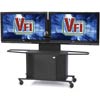 Package K - Video Furniture International - Metal Monitor Cart and Dual Monitor Mount for 42
