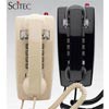2554W MW B - Scitec - Single-line Office Wall Phone with Message Waiting Light - Black - 25412, Standard Series, Office Phone, Warehouse Phone, Hospitality Phone