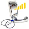 5501 CP-AD-A32 - Asimitel - AllChrome AutoDial WallMount Telephone with Armored Cord - Auto-Dial Chrome Phone w/ Metal Cord (wall)