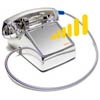 5500 CP-AD-A32 - Asimitel - AllChrome AutoDial Desktop Telephone with Armored Cord - Auto-Dial Chrome Phone w/ Metal Cord (desk)