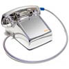 5500 CP-A32 - Asimitel - AllChrome NoDial Desktop Telephone with Armored Cord - No-Dial Chrome Phone w/ Metal Cord (desk)