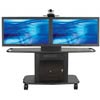 GMP-350L-TT2 - Avteq - Double Plasma/LCD Cart (Corporate Series) - plasma, lcd , shelf, stand