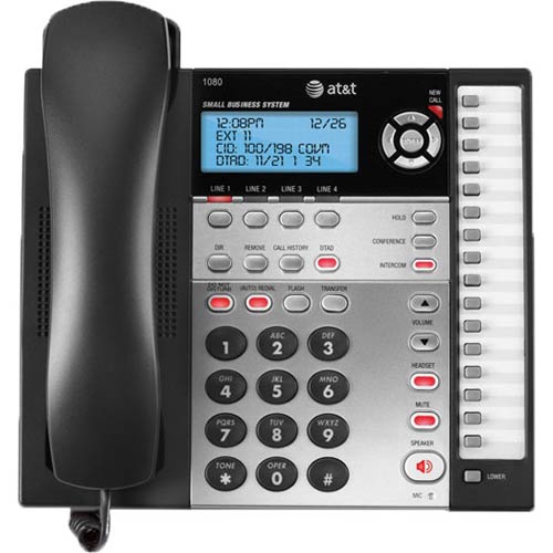 1080 4Line KSUless Expandable Corded Phone System with Caller ID