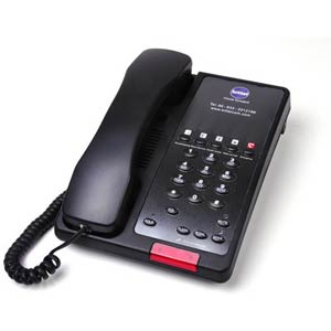 Bittel Budget Select 38AS-5B Single Line Corded Hospitality Phone w/ 5 Guest Service Buttons and Speakerphone