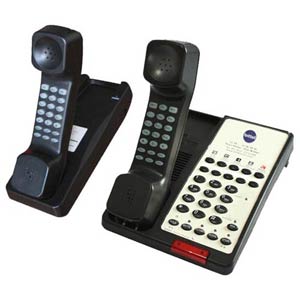 Bittel 38 Cordless 38DCTS-S-10B 2-Line Cordless 1.9 GHz DECT Hospitality Phone w/ 10 Guest Service Buttons and Speakerphone
