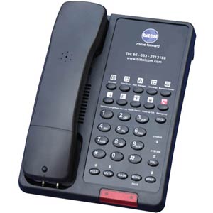 Bittel 38 Cordless 38DCT-CID-10SB Single Line Cordless 1.9 GHz DECT Hospitality Phone w/ 10 Guest Service Buttons, Speakerphone, and Caller ID
