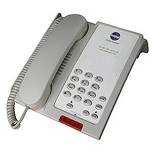 Bittel 48 Series 48AS-C Single-Line Corded Hospitality Speakerphone - Cream