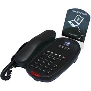 Bittel 58 Series 58 IP 5SB Single-Line SIP Hospitality Speakerphone with 5 Guest Service Buttons - Black