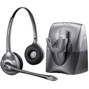 Plantronics CS361N Over-The-Head Binaural Noise Canceling Wireless Office Headset System