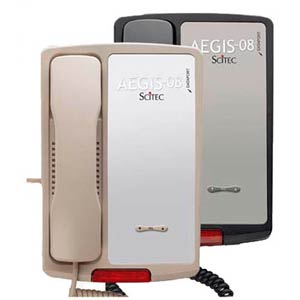 Aegis LB 08 A -  - Single-Line Lobby Phone - Ash - 80101, Hospitality Phone, Guest Room Phone, Hotel Phone, Lobby Phone, Aegis-08 Phone