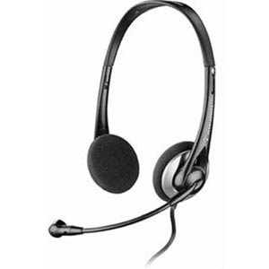 Plantronics .Audio 326 Over-The-Head Stereo Noise Canceling Analog Computer Headset