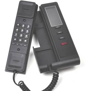 UNOT-1-B - Bittel - Single-Line Trimline Slim Hospitality Phone  Black - Uno, Uno Slim, Trimline