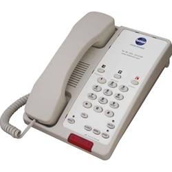 38AS 3B - Bittel - Single Line Hotel Phone w/ 3 Guest Service Buttons and Speakerphone  Black - 38-as, 38 series, bittel phone