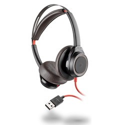 664 HP Blackwire C7225 USB-A Stereo Wired Headset, Black