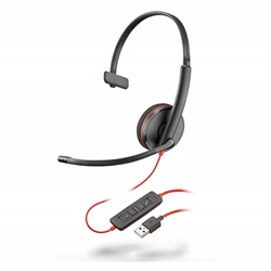 1045HP Poly Blackwire 3210 Monaural USB-A Headset