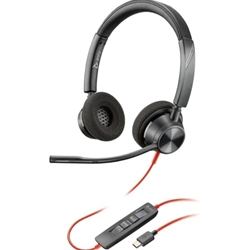 7406Hp Poly Headsets Poly Blackwire 3320 Stereo Microsoft Teams Certified USB-C Headset + USB-C/A Adapter