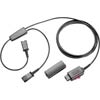 27019-03 - Plantronics - QD Y-Training Adapter with Mute - Y-Connector