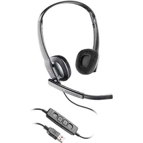 Plantronics Blackwire C220-M Over-The-Head Binaural Noise Canceling USB UC Headset for MOC 2007