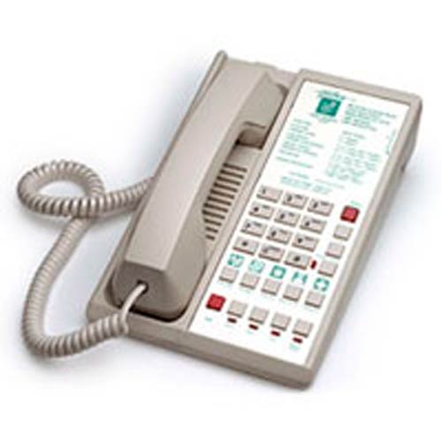 Diamond L2S-5E B - Teledex - 2-line Hospitality Speakerphone with 5 Guest Service Buttons - Black - DIA671491, Diamond Series, Hospitality Phone, Guest Room Phone, Lobby Phone, Hotel Speakerphone, 2-line, 00G2100-005