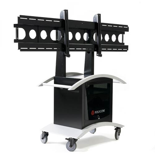 Media Cart Cart with single universal display mount 2583