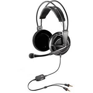 Audio 110 - Plantronics - Open Ear Headset W/ Full Range Stereo, VOIP Telephony, And Adjustable Headband