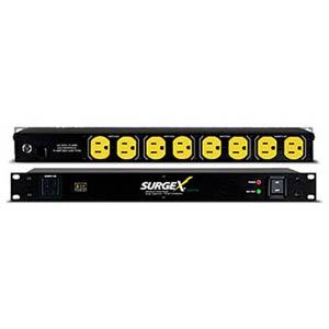 SX1115 - SurgeX - 1RU 9 Outlet 15A / 120V Surge Eliminator and Power Conditioner - SX1115, UPS, Surge Protector, Universal Power Supply, Uninterruptible Power Supply