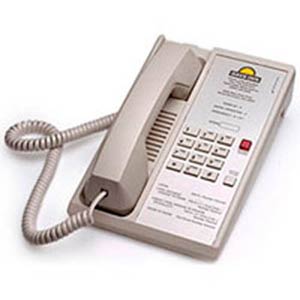 Diamond A - Teledex - Single-line Hospitality Phone - Ash - DIA65309, Diamond Series, Hospitality Phone, Guest Room Phone, Lobby Phone, 00G1200