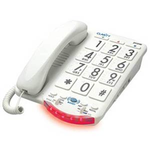JV35W - Clarity - Amplified Telephone with Talk Back Numbers - 76557.100, Clarity JV35W