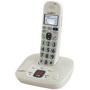 D712 - Clarity - Amplified/Low Vision Cordless Phone with Answering Machine