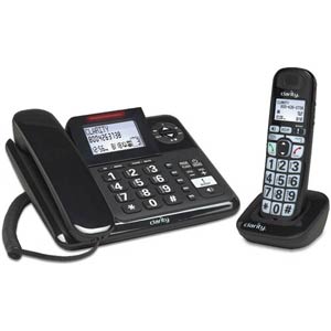E814CC - Clarity - Amplified Corded/Cordless Combo withDigital Answering Machine - assistive listening