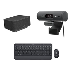 Personal Workspace Bundle - Logitech Logi Dock paired with the MK650 keyboard and mouse and Brio 505