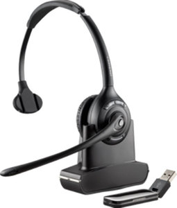 Savi W410-M - Plantronics - Skype Optimized Wireless Over-the-head Monaural UC Headset - W410M, 