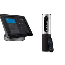 Medium Skype Room System - Logitech Skype Room System bundle for large meeting rooms with Logitech SmartDock, Microsoft Surface Pro 4, Skype Meeting app, Logitech Group, Logitech Group Expansion Mics and Logitech Extender Box. For meeting rooms with up to 16 participants.