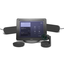 Large Skype Room System - Logitech Skype Room System bundle for large meeting rooms with Logitech SmartDock, Microsoft Surface Pro 4, Skype Meeting app, Logitech Group, Logitech Group Expansion Mics and Logitech Extender Box. For meeting rooms with up to 16 participants.