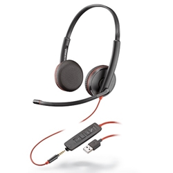 Blackwire C3225 Stereo USB-A Headset w/3.5mm - Europe