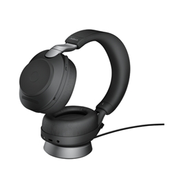 Jabra Evolve 2 85 Wireless Headset Link 380a MS Stereo Stand - Black