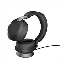 Jabra Evolve 2 85 Wireless Headset Link 380c MS Stereo Stand - Black